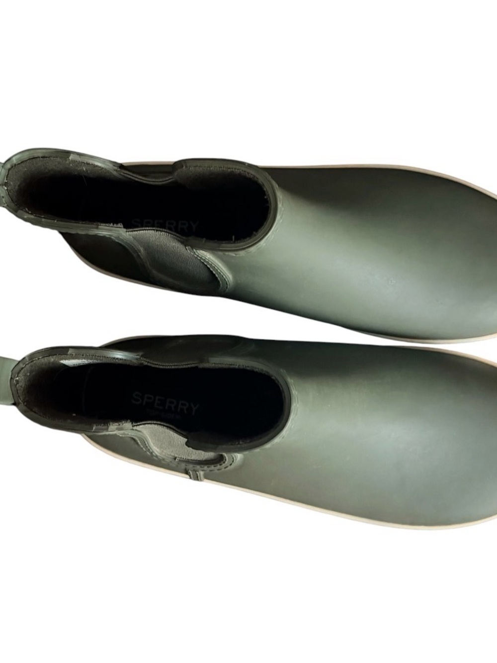 Sperry Torrent Chelsea rain Boots in Olive Size 11 - Picture 2 of 5